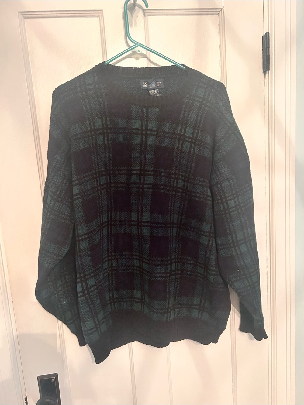 Land’s End Plaid Crewneck Sweater